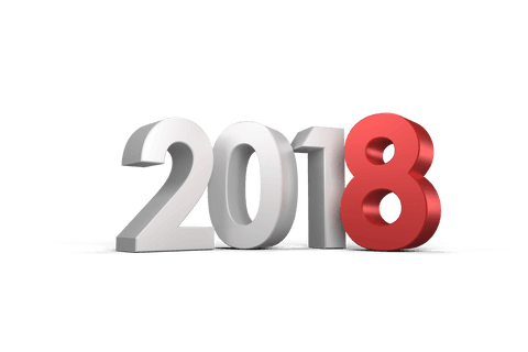 Digital 3D Rendered 2018 in White and Red on Transparent Background - Download Free Stock Videos Pikwizard.com