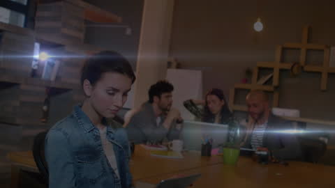 Creative Team Collaboration with Digital Light Effects