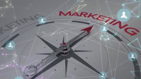 Digital Marketing Compass Pointing Accurate Direction
