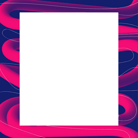 teal square overlay on vibrant magenta coils with transparent background - Download Free Stock Videos Pikwizard.com