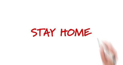 Stay Home Message for COVID-19 Awareness