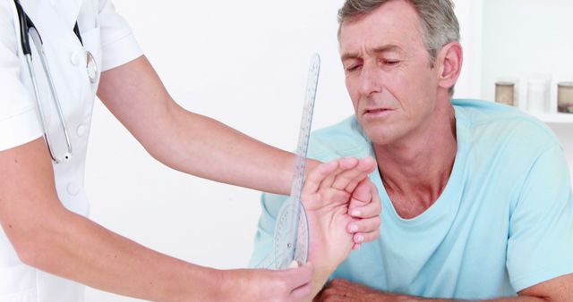 Elderly Man Receiving Physical Therapy Assistance from Medical Professional - Download Free Stock Images Pikwizard.com