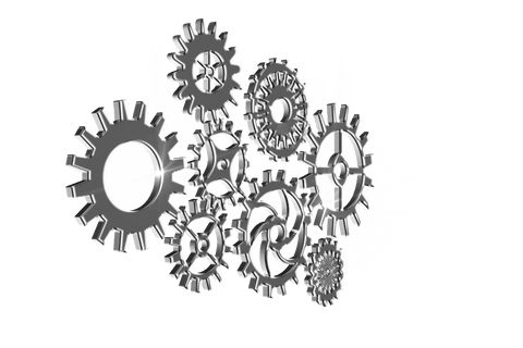 Digital Silver Cogs on Transparent Background - Download Free Stock Videos Pikwizard.com