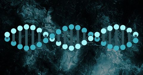 DNA Strand with Abstract Technology Background - Download Free Stock Images Pikwizard.com
