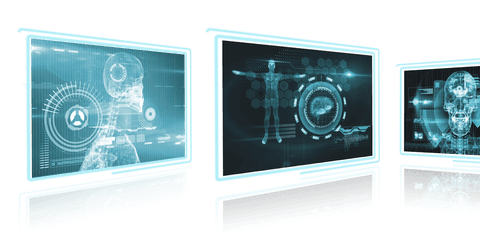 Transparent Digital Human Body Data on Screens for Medical Analysis - Download Free Stock Videos Pikwizard.com