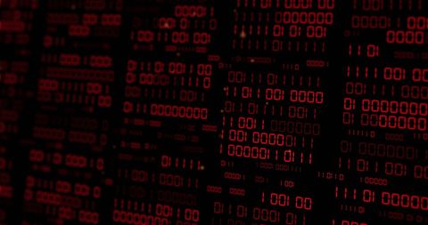 Abstract Binary Code with Digital Red Color Scheme - Download Free Stock Images Pikwizard.com