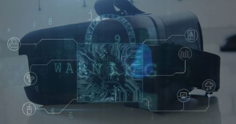 Virtual Reality Security and Data Protection Concept