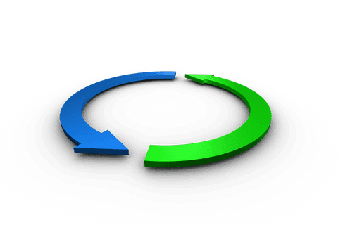 dual color arrows symbol on transparent background - Download Free Stock Videos Pikwizard.com