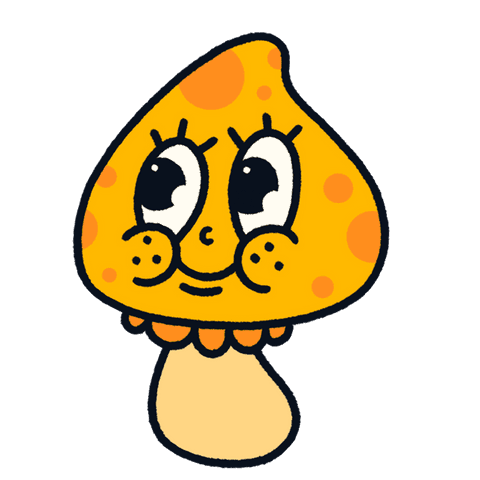 Cheerful Cartoon Mushroom on Transparent Background - Download Free Stock Videos Pikwizard.com