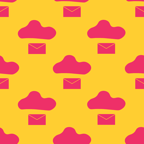 seamless cloud and envelope pattern on transparent background - Download Free Stock Videos Pikwizard.com