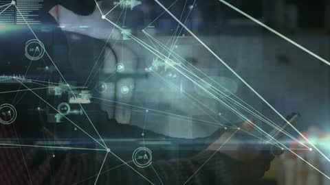 Futuristic Digital Interface and Global Connectivity