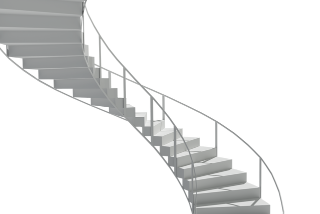 White Transparent Spiral Staircase PNG - Architectural Illustration - Download Free Stock Videos Pikwizard.com