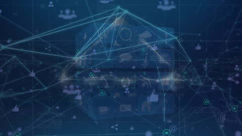 Innovative Digital Network and Connections Animation