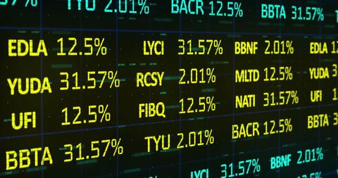 Dynamic Digital Stock Market Display Screen - Download Free Stock Images Pikwizard.com