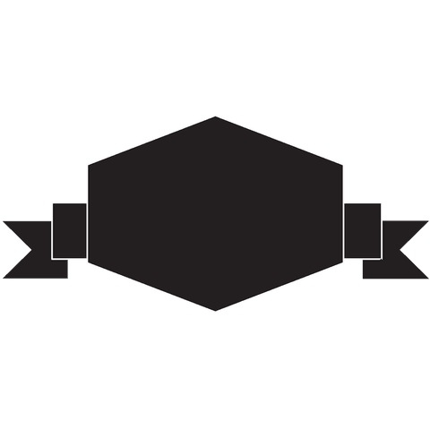 black badge with crossed ribbons on transparent background - Download Free Stock Videos Pikwizard.com