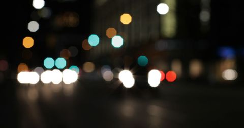 Vibrant Nighttime Bokeh of City Street Lights - Download Free Stock Images Pikwizard.com