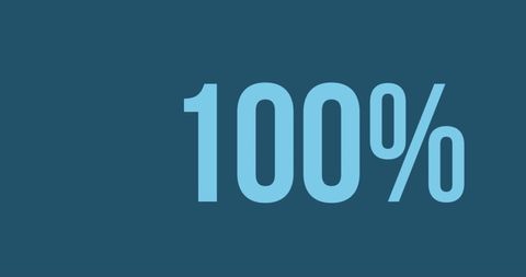 Dynamic Blue Percentage 100 Filling Dark Background 4K - Download Free Stock Images Pikwizard.com