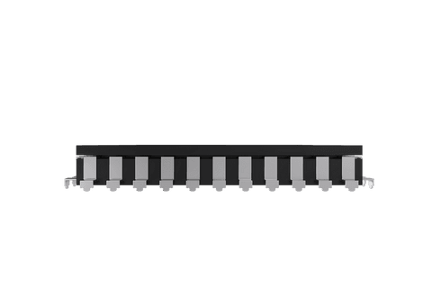 Digital microchip vector on transparent background