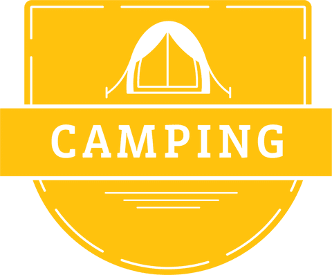 Yellow Camping Sign on Transparent Background Illustrating Journey - Download Free Stock Videos Pikwizard.com