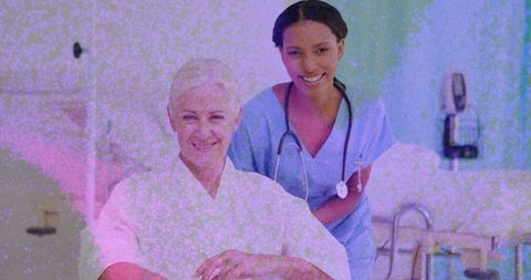 Nurse Providing Compassionate Care in Hospital Setting