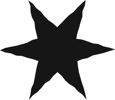 abstract black spiky six-pointed star on transparent background - Download Free Stock Videos Pikwizard.com