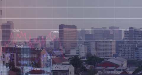 Financial Data Analytics with Urban Skyline Inspiration