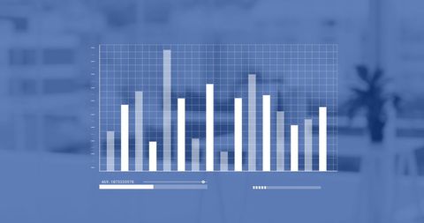 Data Analytics Graph with Modern Digital Interface - Download Free Stock Images Pikwizard.com