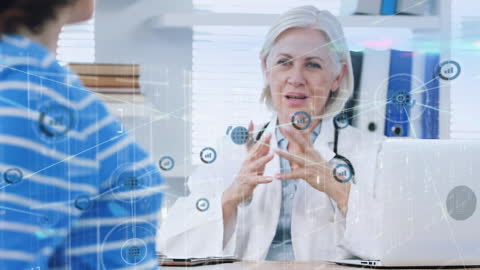 Innovative Healthcare Communication with Digital Interface Overlay