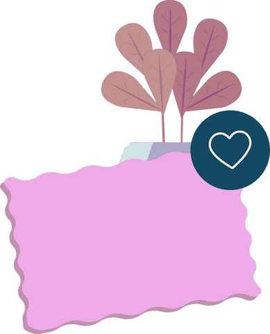 pink-leafed botanical with heart icon on transparent background - Download Free Stock Videos Pikwizard.com