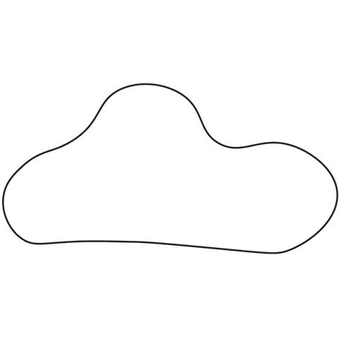 transparent abstract cloud contour illustration simple line art - Download Free Stock Videos Pikwizard.com