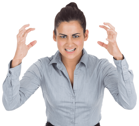 Furious Hispanic Businesswoman on Transparent Background - Download Free Stock Videos Pikwizard.com