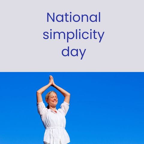 Celebrating national simplicity day with relaxing yoga