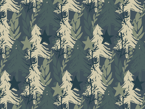 transparent scandinavian forest background with stars and fir trees - Download Free Stock Videos Pikwizard.com