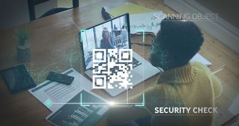 Remote collaboration using qr code for security verification