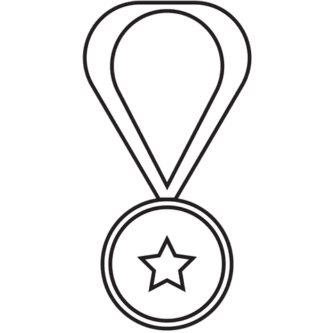 white medal with star on transparent background for sport and celebration designs - Download Free Stock Videos Pikwizard.com