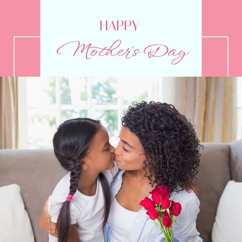 Mother and Daughter Celebrating Mother's Day with Love
