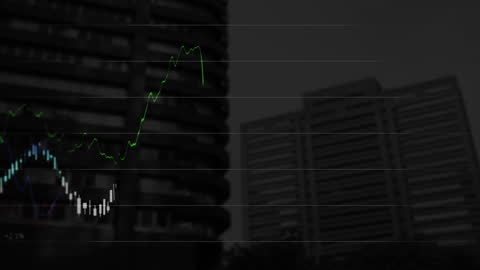 Data Analyzing Over Urban Skyline at Night