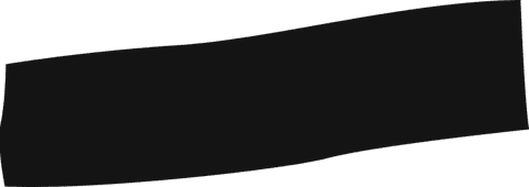 Abstract wavy black banner on transparent background with copy space