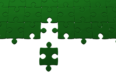 floating green puzzle pieces on transparent background - Download Free Stock Videos Pikwizard.com