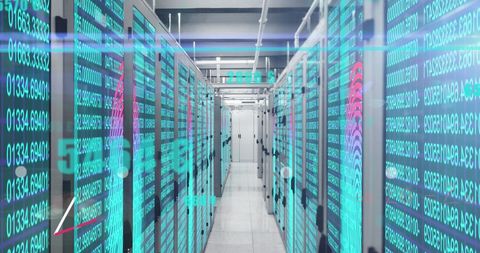 Biometric Technology and Cyber Security in Data Server Room - Download Free Stock Images Pikwizard.com