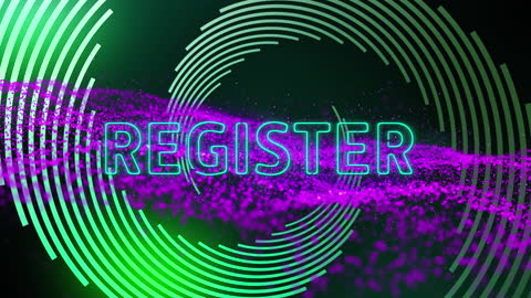 Futuristic Registration Animation with Neon Lights