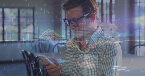 technologically connected businessman analyzing data - Download Free Stock Images Pikwizard.com