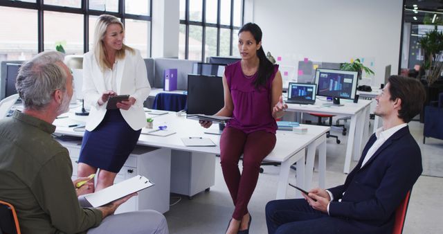 Diverse Business Meeting in Modern Office - Download Free Stock Images Pikwizard.com