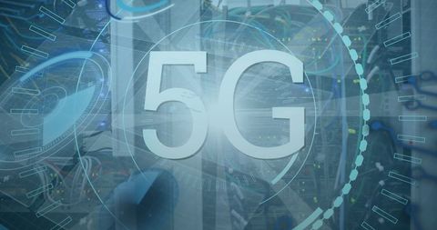 5G Network Technology Concept with Digital Interface - Download Free Stock Images Pikwizard.com