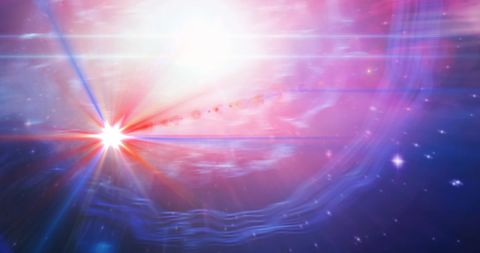 Vibrant Cosmic Explosion in Vast Universe Landscape - Download Free Stock Images Pikwizard.com