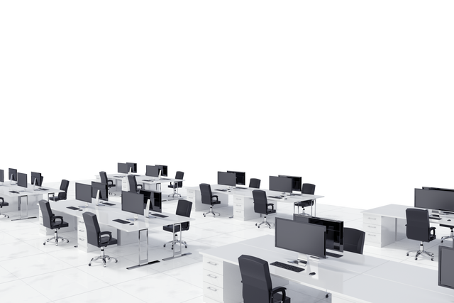 Open Space Office Layout on Transparent Background - Download Free Stock Videos Pikwizard.com