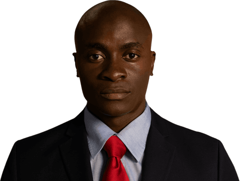 Confident Businessman with Transparent Background