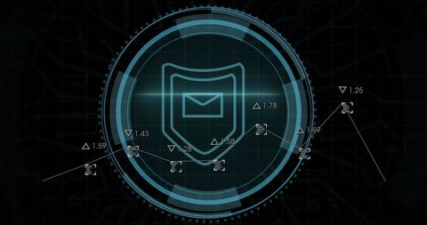 Cybersecurity Data Processing with Digital Shield - Download Free Stock Images Pikwizard.com