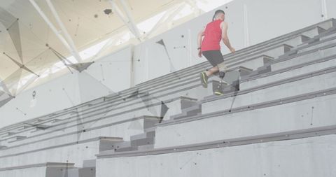 Innovative Fitness with Prosthetic Athlete in Motion