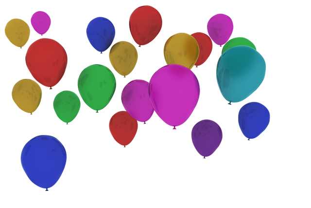 Transparent Colorful Balloons for Celebration Designs - Download Free Stock Videos Pikwizard.com